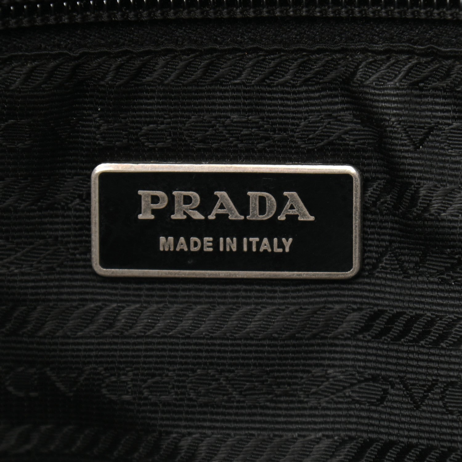Prada Nylon Flat Messenger Bag Black 6 of 12