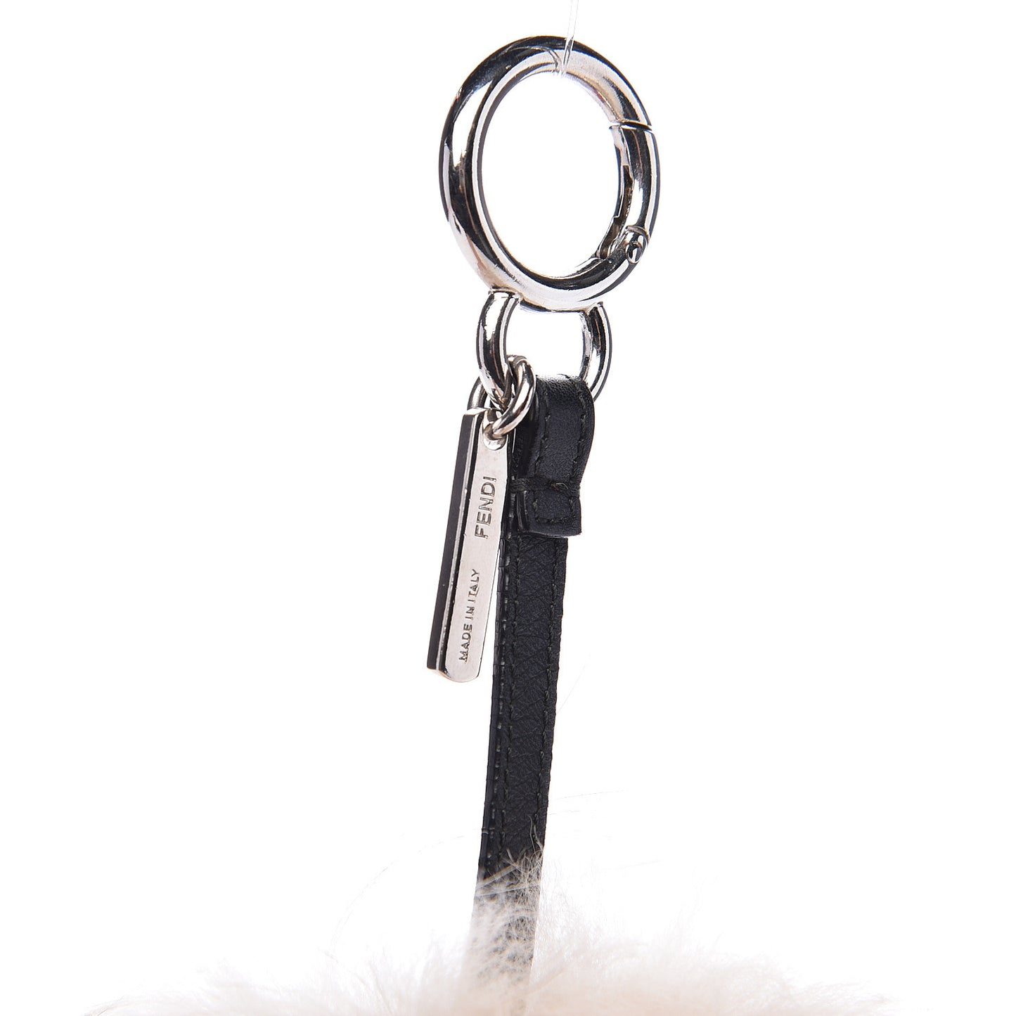 Mink Fox Rabbit Fur Vitello Flamingo Kurioso Monster Bag Bug Charm Beige Multicolor Black