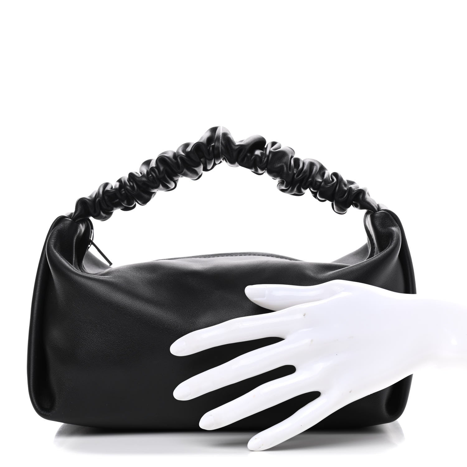 Alexander Wang Lambskin Mini Scrunchie Bag Black 2 of 8
