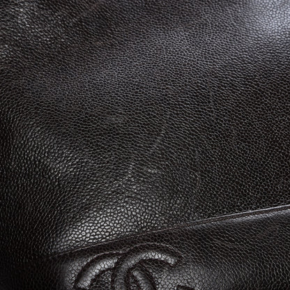 Chanel Caviar CC Shoulder Bag Dark Brown 14 of 14