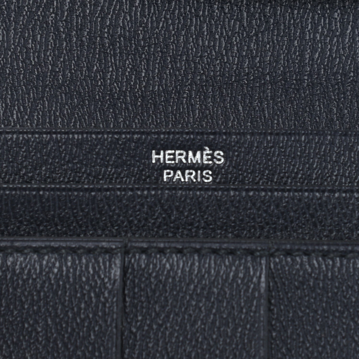 Hermes Matte Alligator Lizard Bearn Wallet Bleu Marine Ombre 6 of 9