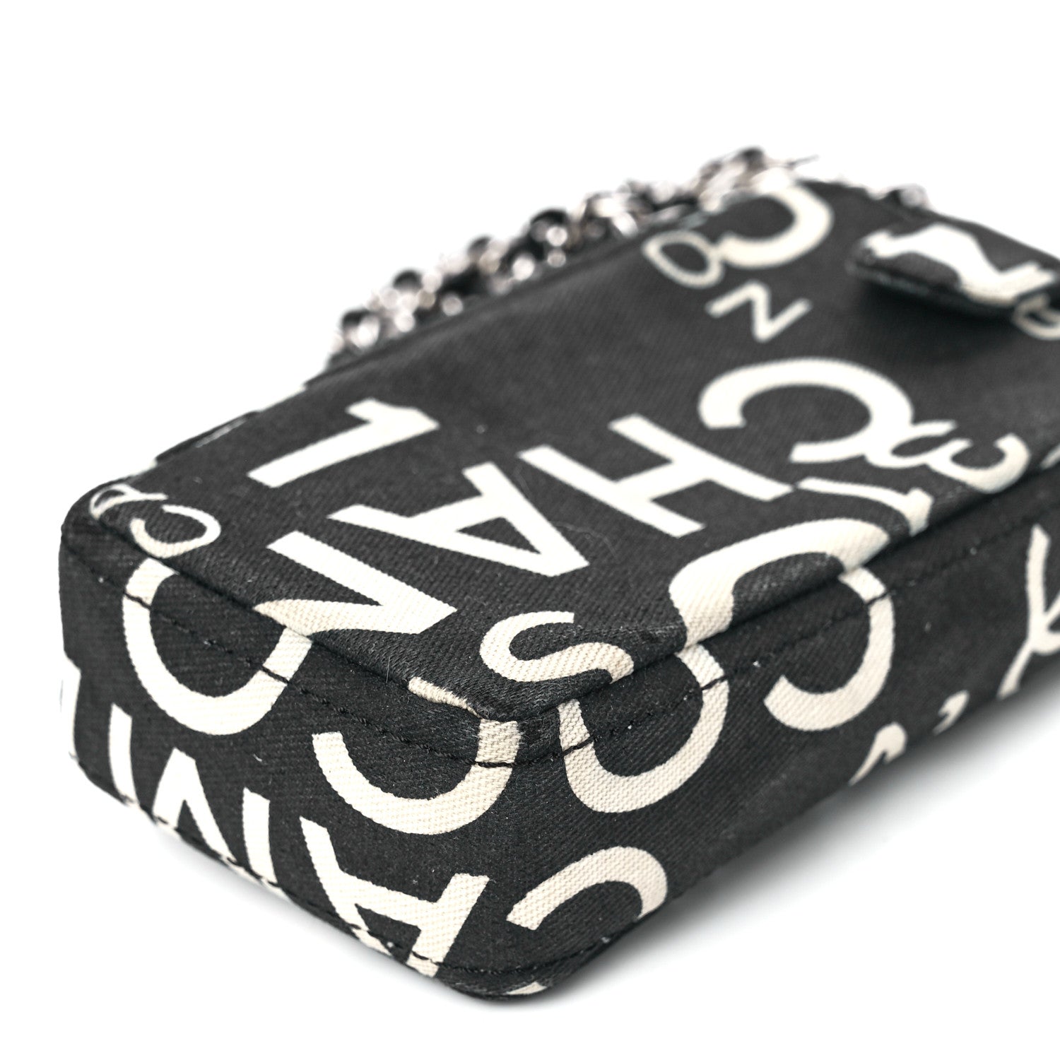 Chanel Canvas 31 Rue Cambon Phone Holder Black 11 of 11