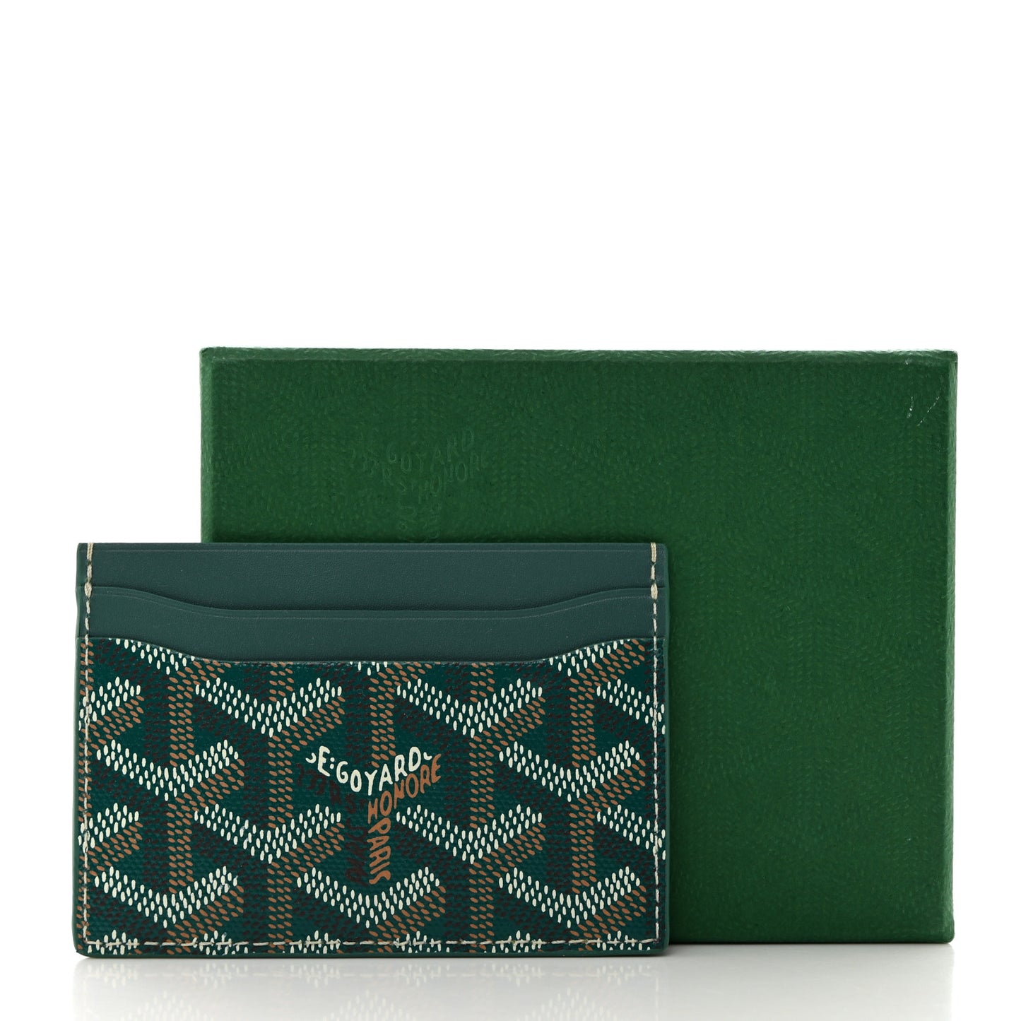 Goyardine Saint Sulpice Card Holder Green