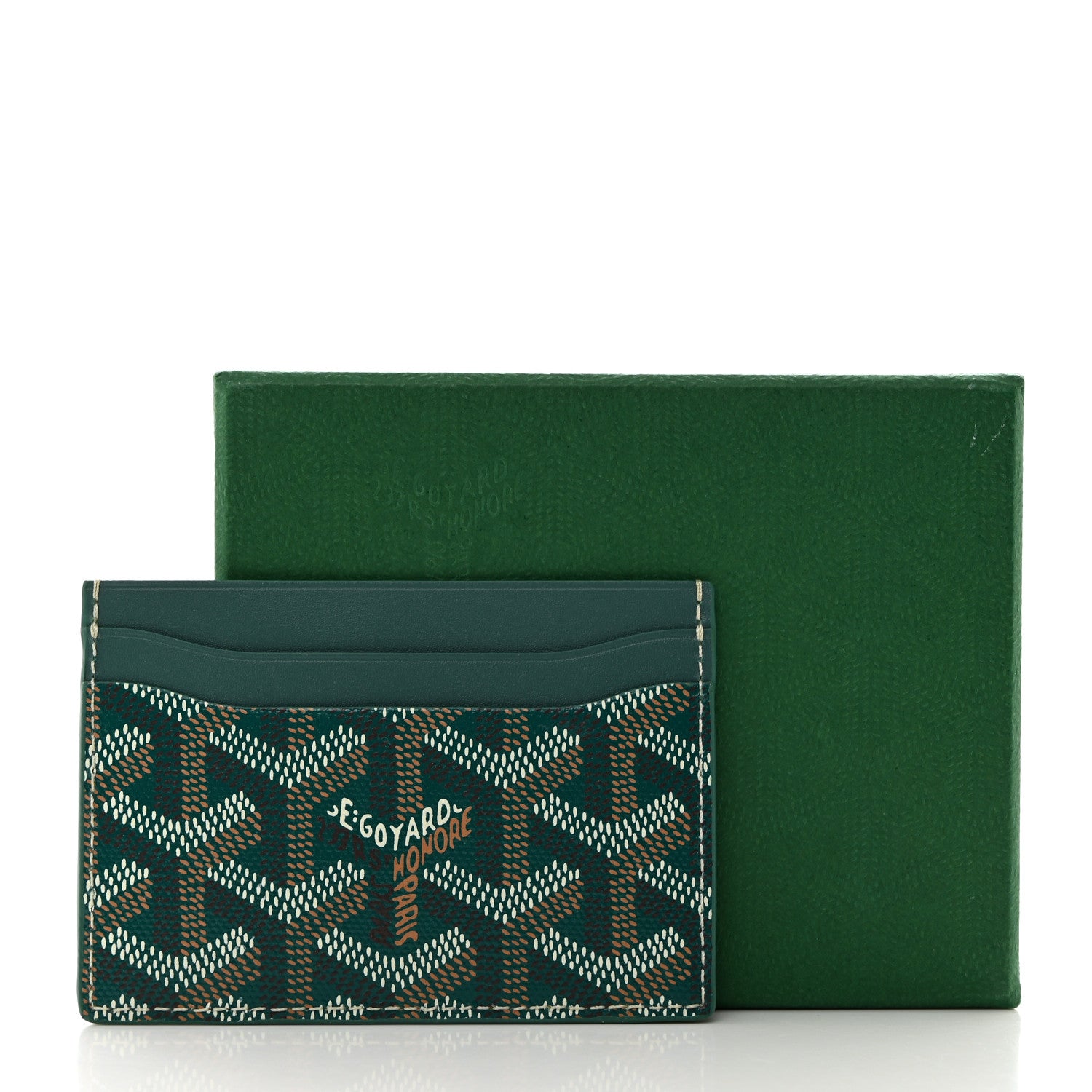 Goyard Goyardine Saint Sulpice Card Holder Green 7 of 7
