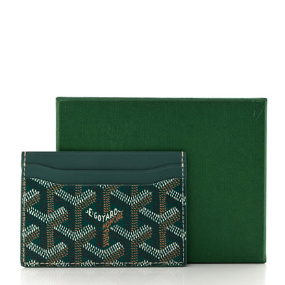 Goyard Goyardine Saint Sulpice Card Holder Green 7 of 7