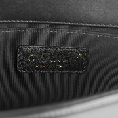 Chanel Lambskin Quilted Small Boy Flap Black 7 of 8