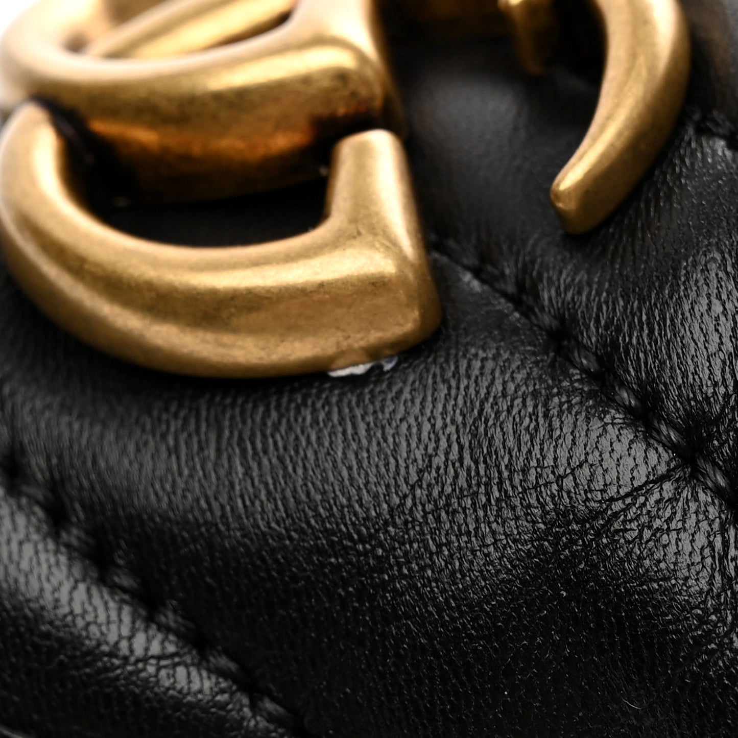 Lambskin Quilted Mini Rectangular Flap Black