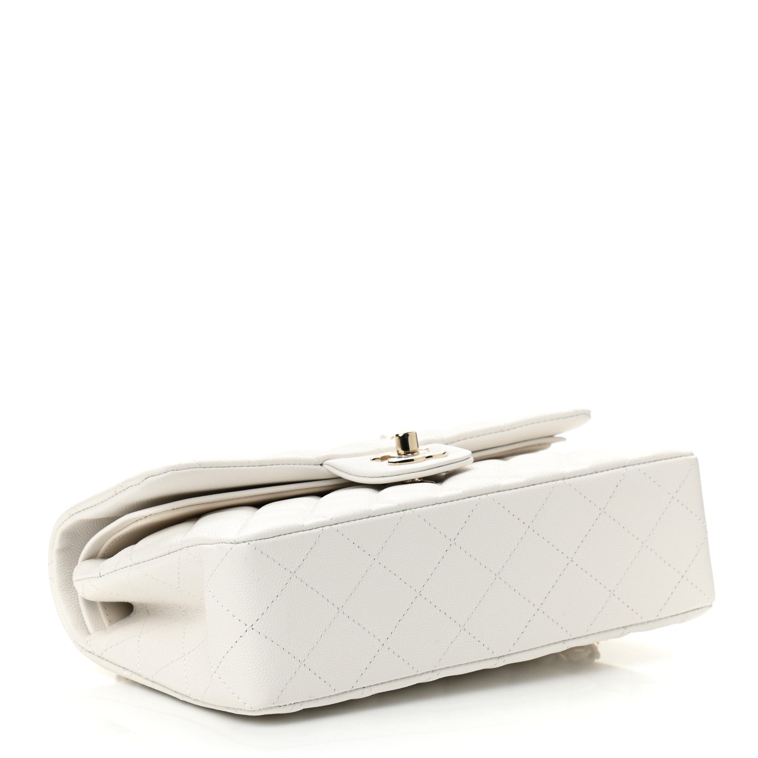 Chanel Caviar Quilted Small Double Flap White 4 of 11