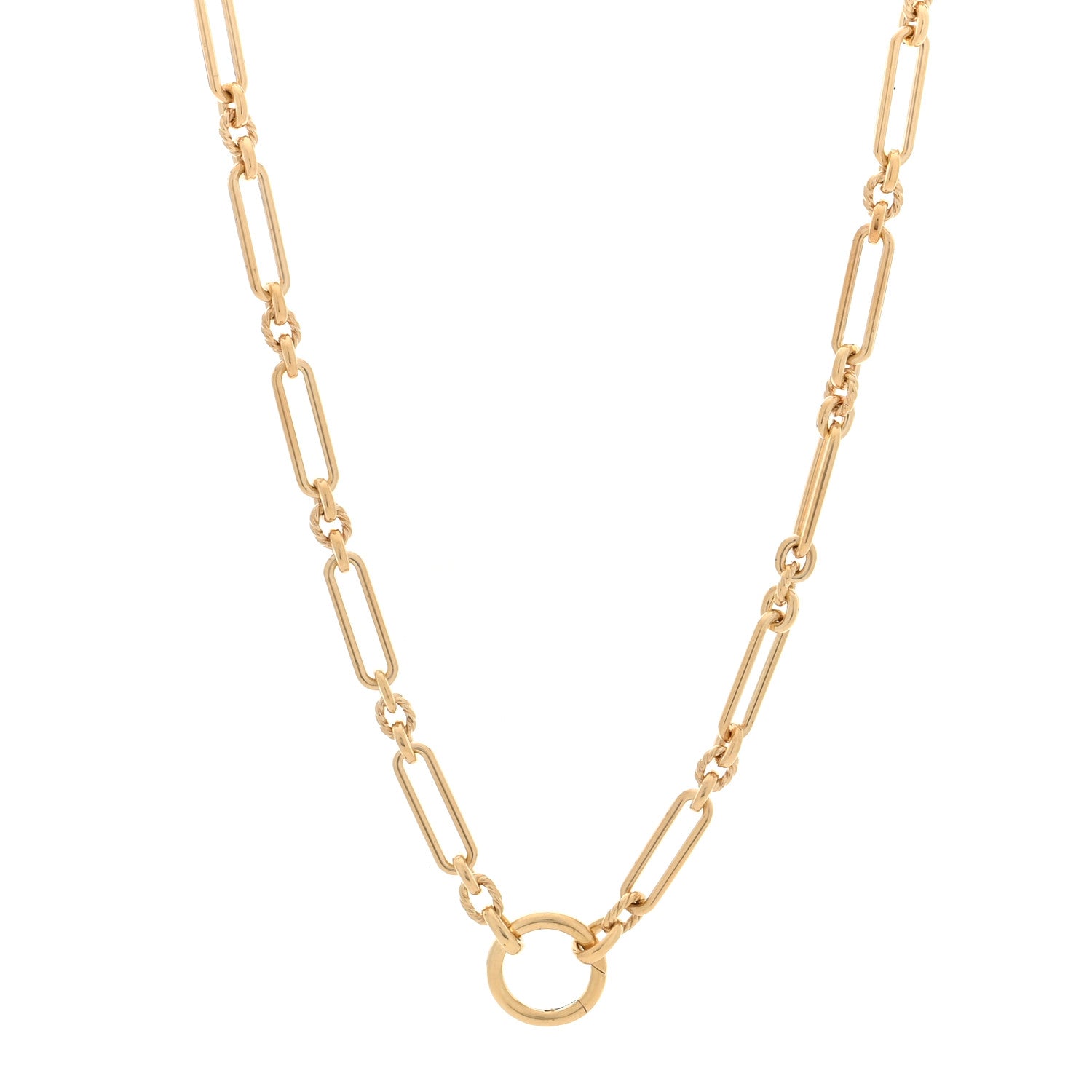 David Yurman 18K Yellow Gold 4.5mm Lexington Chain Necklace 1 of 6