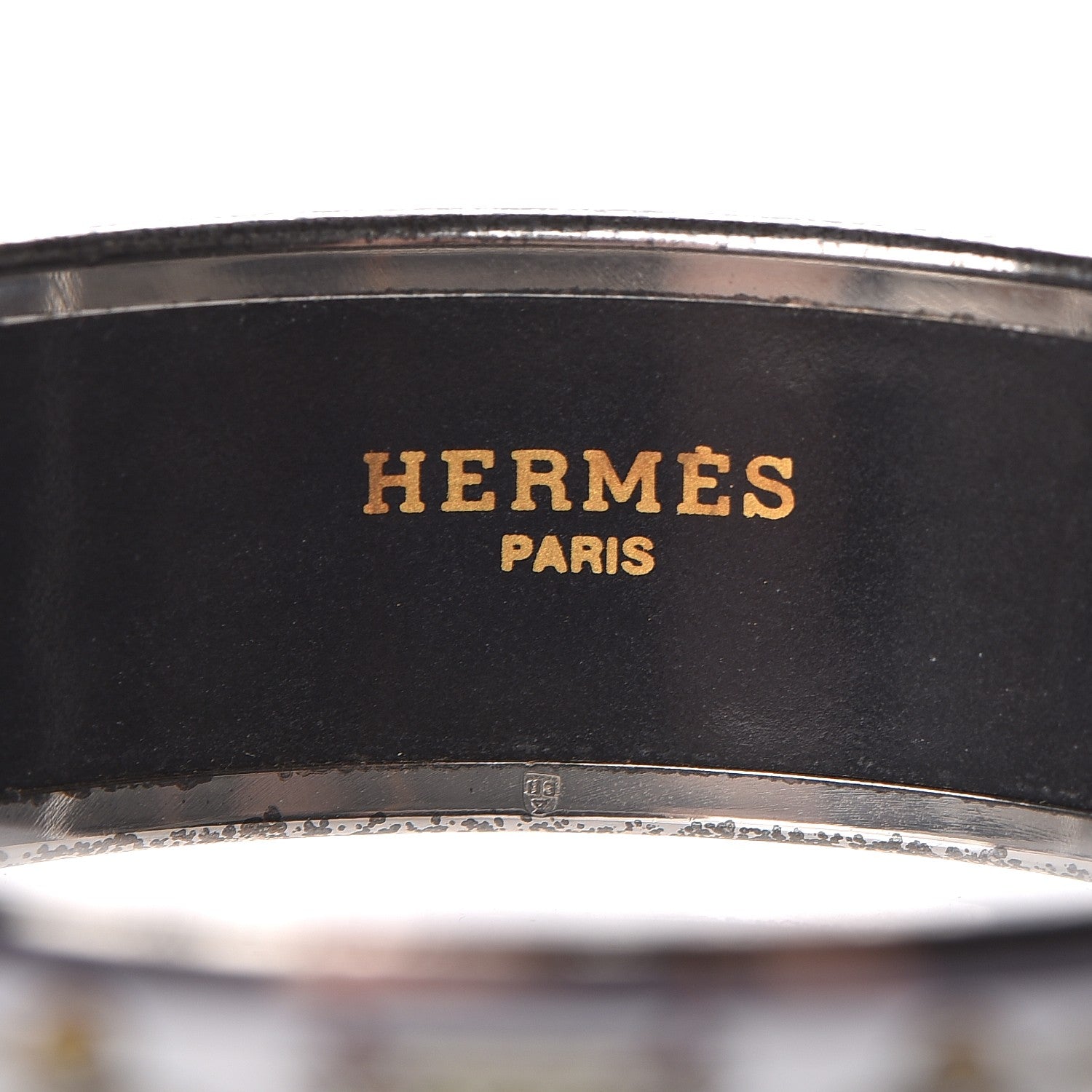 Hermes Enamel Printed Elephant Torana Wide Bracelet 65 4 of 6