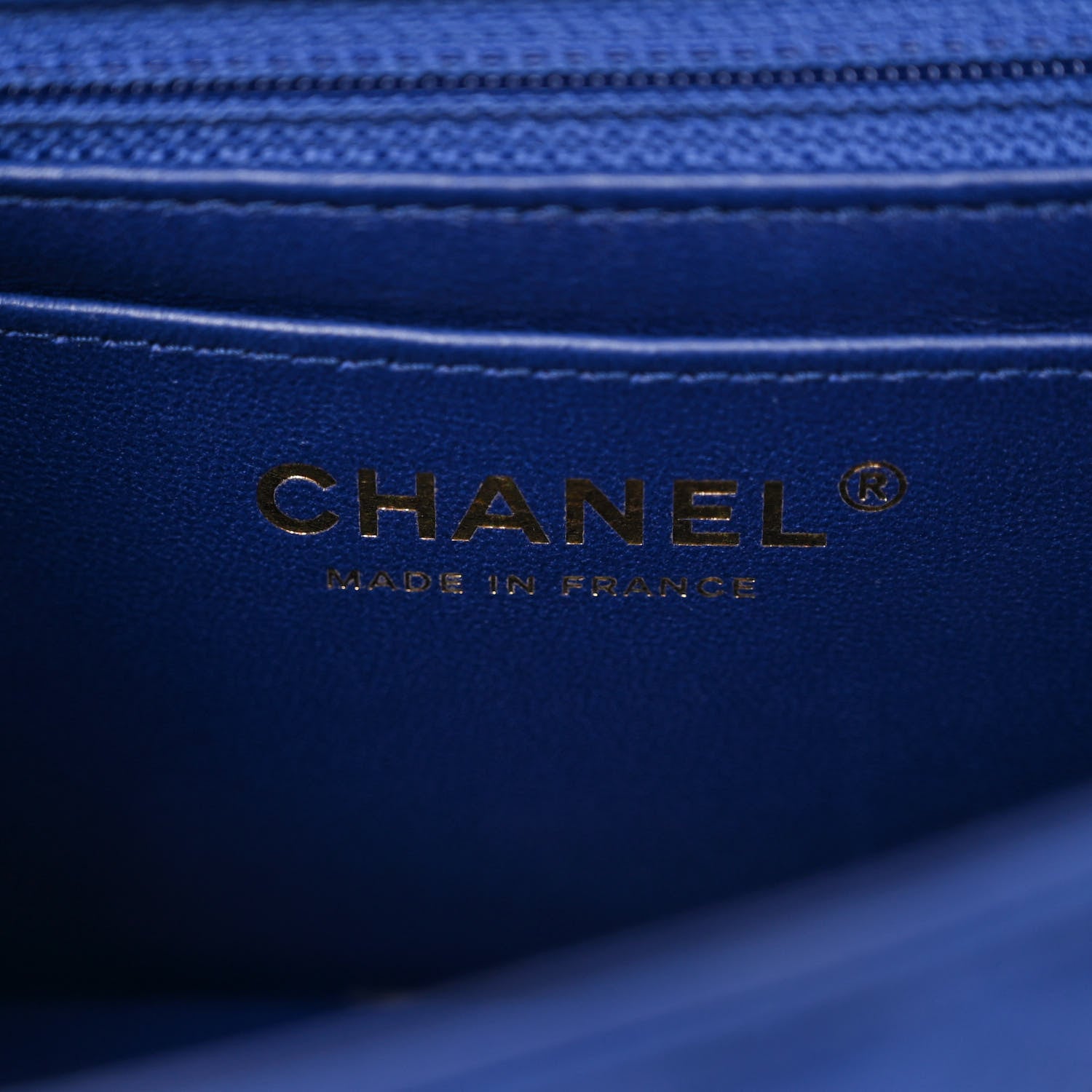 Chanel Satin Quilted Mini Rectangular Flap Blue 6 of 11