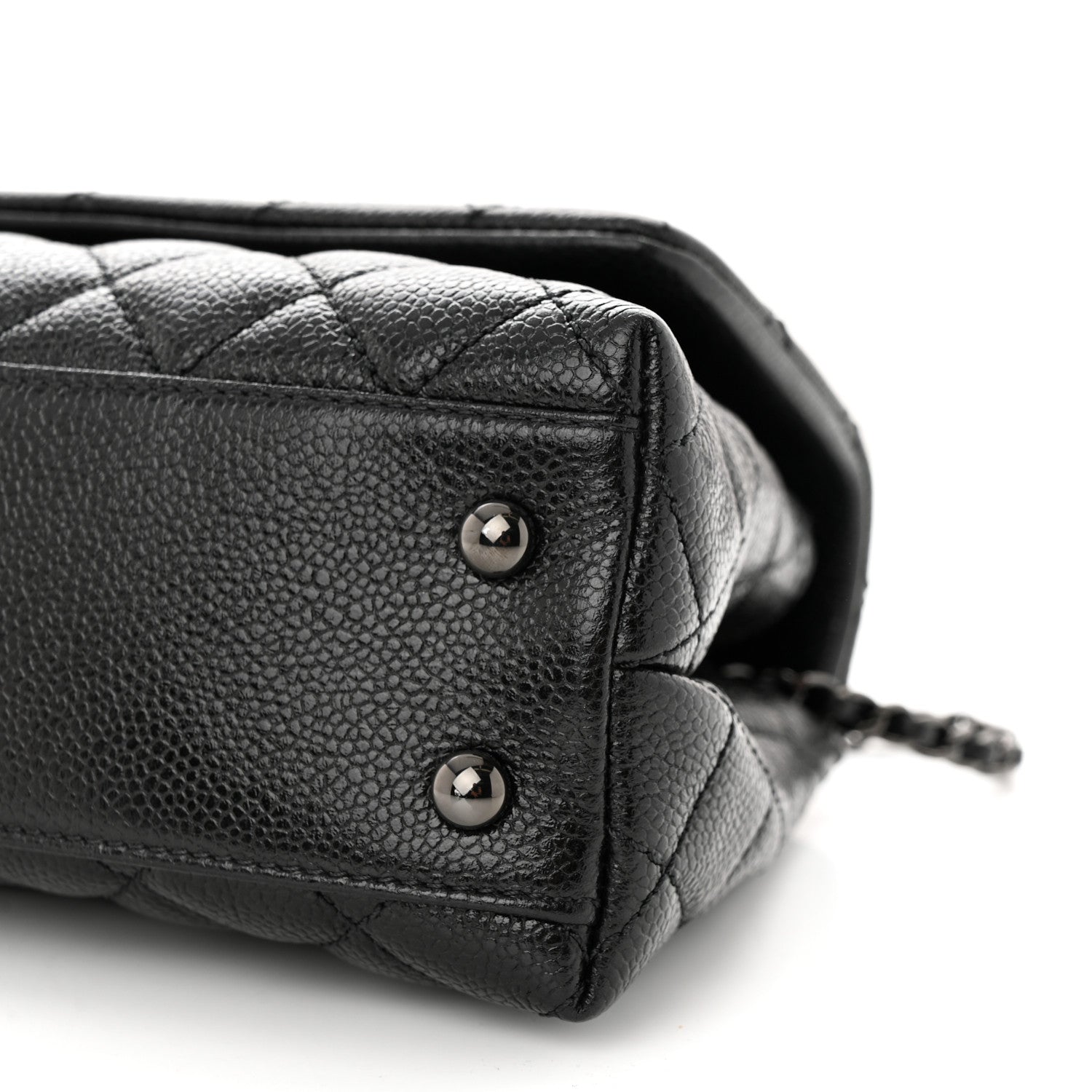 Chanel Caviar Quilted Mini Coco Handle Flap So Black 10 of 11