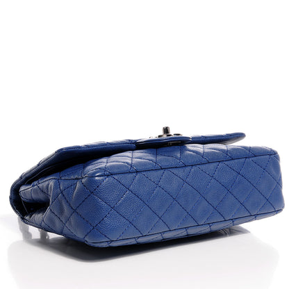 Chanel Washed Caviar Medium Double Flap Blue 4 of 8