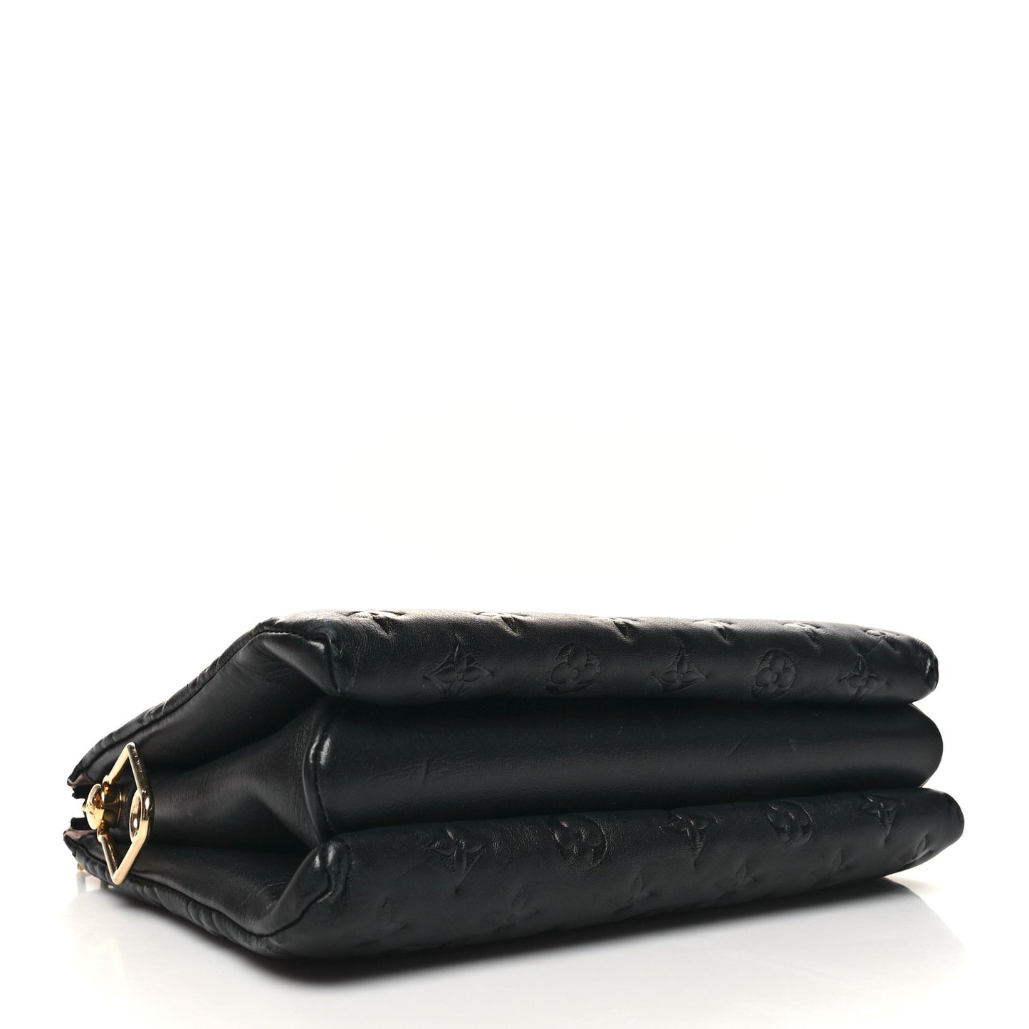Lambskin Embossed Monogram Coussin PM Black