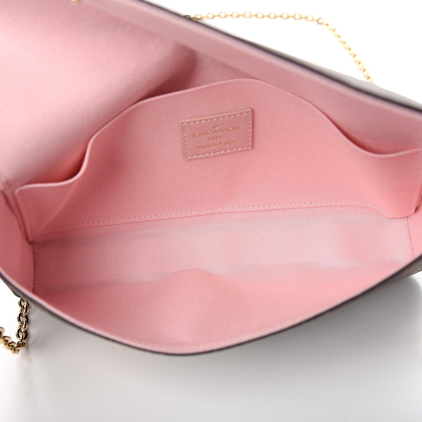 Monogram My LV World Tour Pochette Felicie Chain Wallet Rose Ballerine
