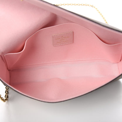 Louis Vuitton Monogram My LV World Tour Pochette Felicie Chain Wallet Rose Ballerine 4 of 9