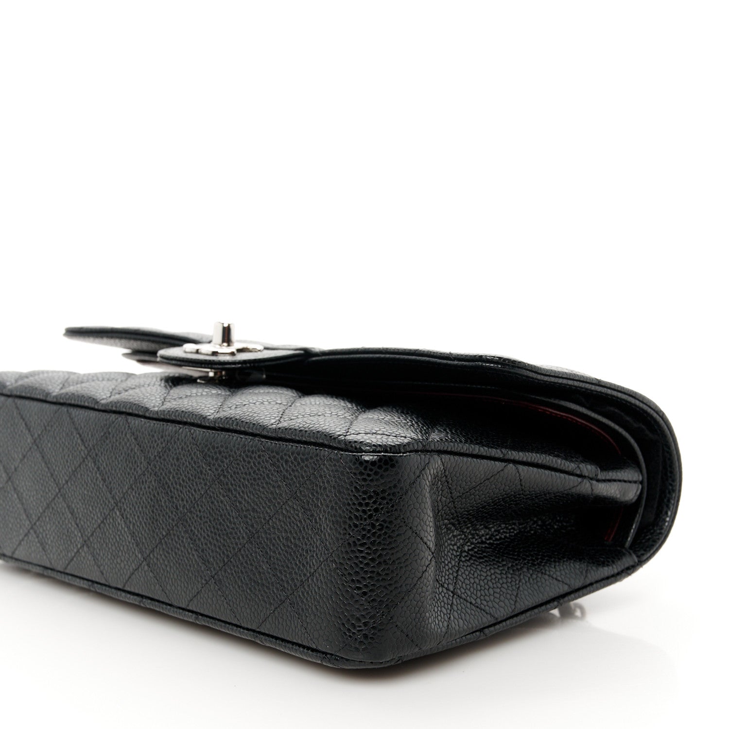 Chanel Caviar Quilted Medium Double Flap Black 11 of 12