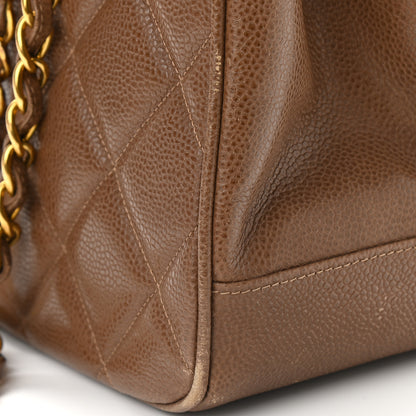 Chanel Caviar Quilted Sun Medallion Shoulder Bag Brown 14 of 21
