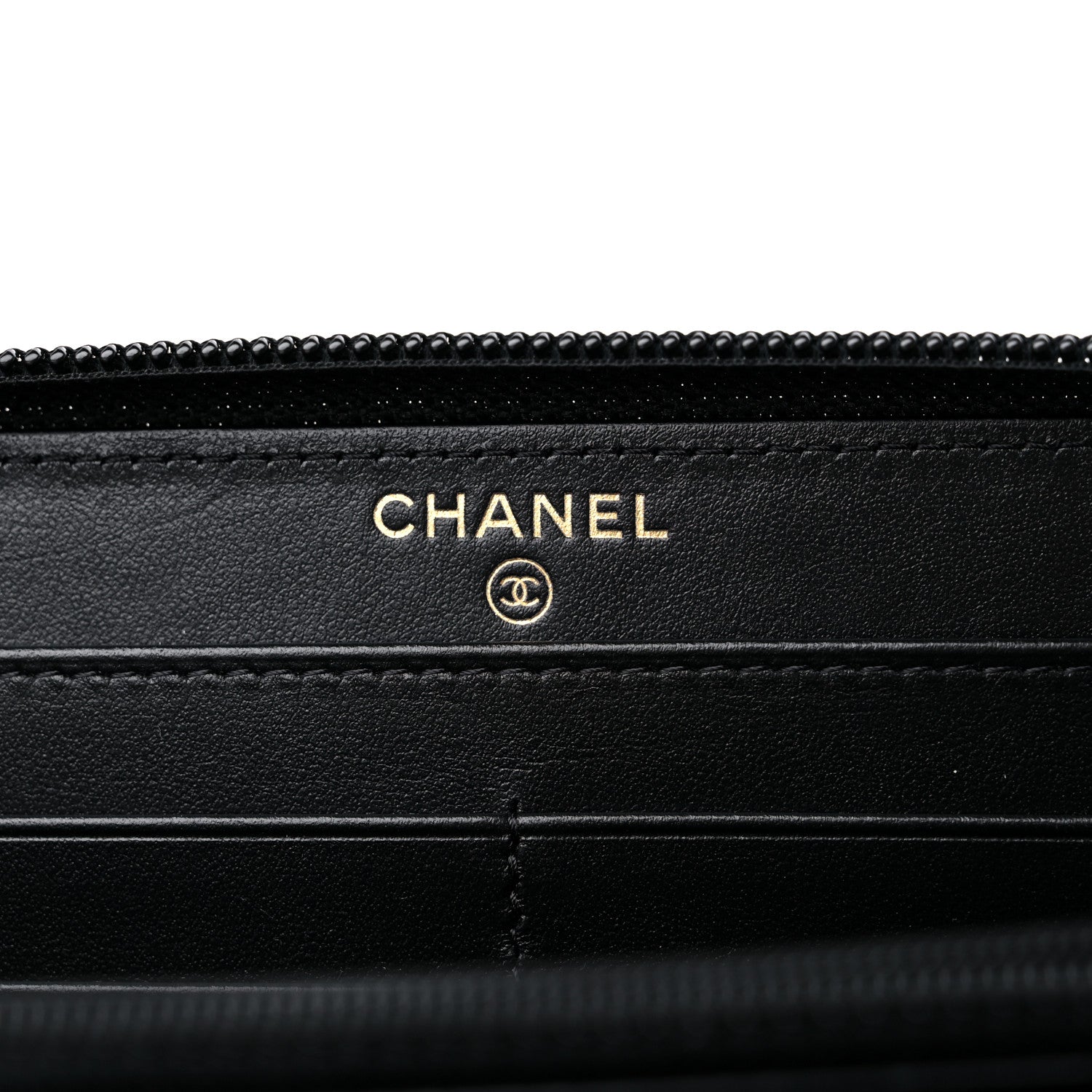 Chanel Caviar Quilted Boy Long Zip Around Wallet Black 6 of 11