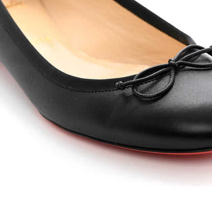 Christian Louboutin Shiny Nappa La Massine Flats 38 Black 9 of 18