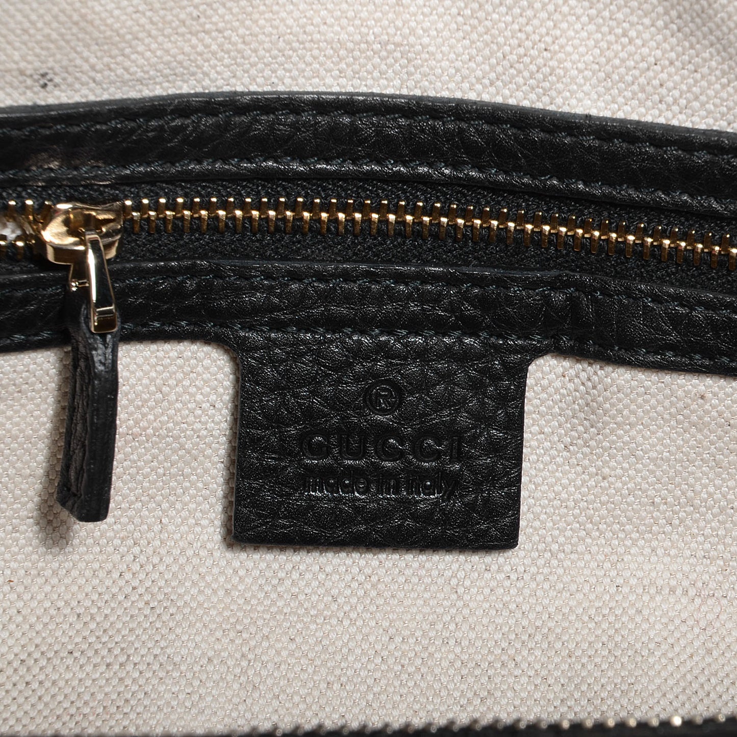 Leather Vintage Web Medium Boston Black