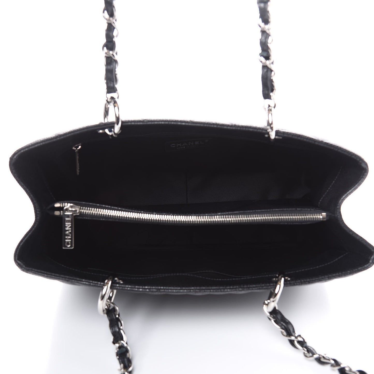 Caviar Quilted Grand Shopping Tote GST Black