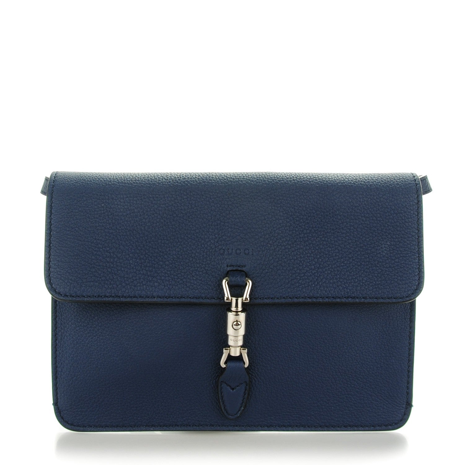 Gucci Grand Prix Calfskin Jackie Convertible Shoulder Bag Blue Marine 1 of 7