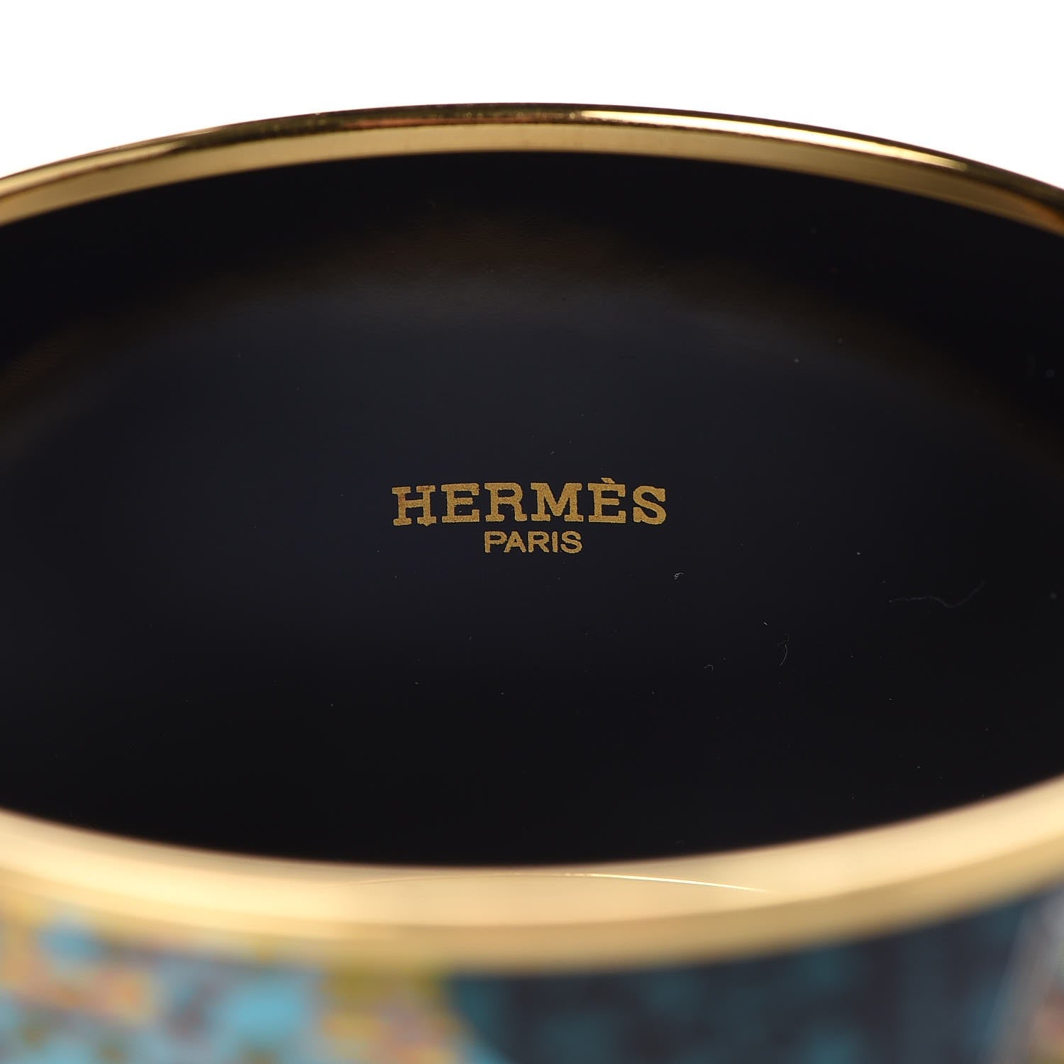 Hermes Enamel Printed Extra Wide Cachemire de Tamara Bracelet 70 4 of 5