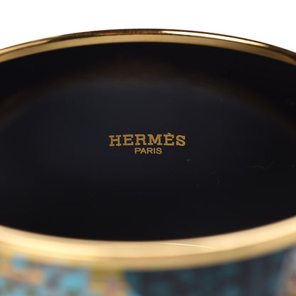 Hermes Enamel Printed Extra Wide Cachemire de Tamara Bracelet 70 4 of 5