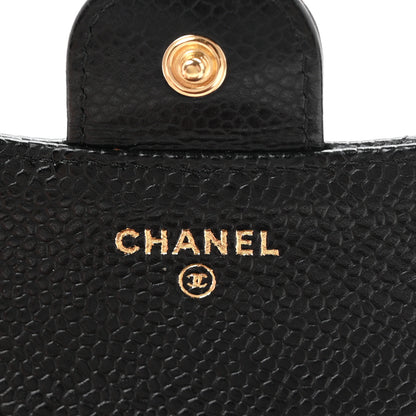 Chanel Caviar Quilted Compact Flap Wallet Black 6 of 9