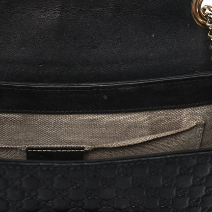 Gucci Microguccissima Medium Emily Chain Shoulder Bag Black 6 of 14