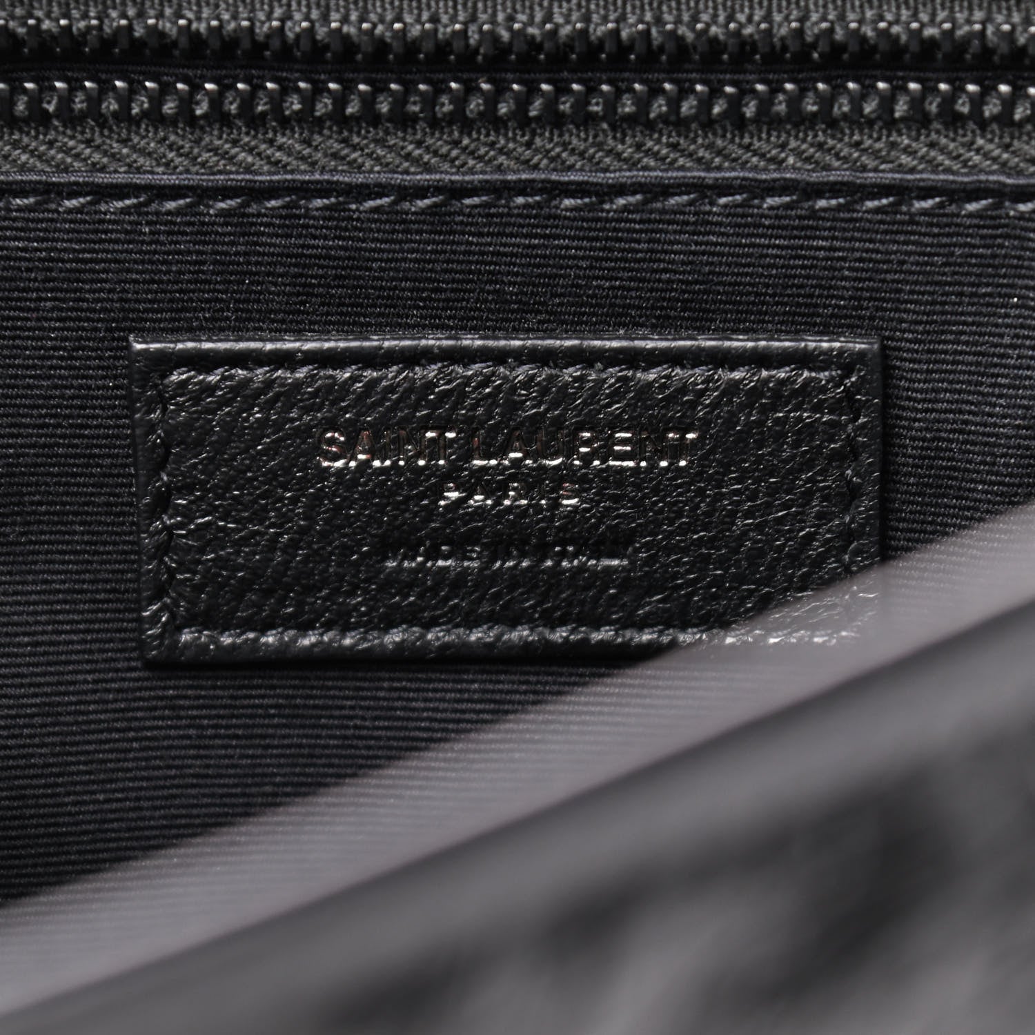 Saint Laurent Crinkled Calfskin Matelasse Monogram Medium Niki Chain Satchel Black 8 of 9