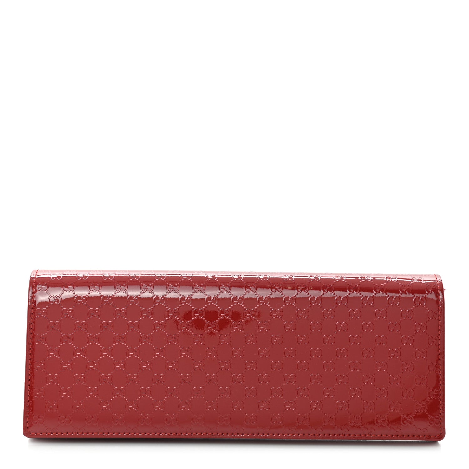 Gucci Patent Microguccissima Small Broadway Clutch Red 1 of 10