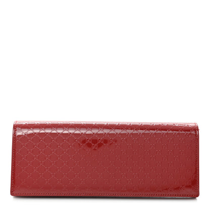 Gucci Patent Microguccissima Small Broadway Clutch Red 1 of 10