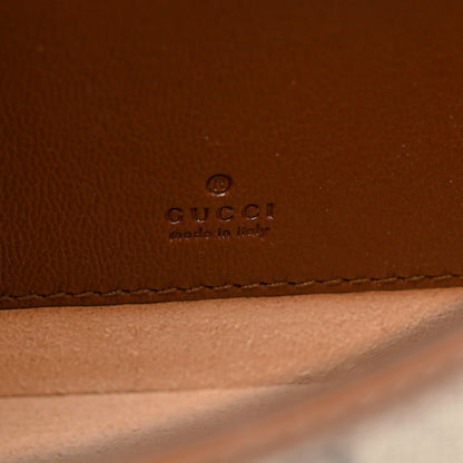 Gucci GG Supreme Monogram Calfskin Mini Padlock Top Handle Shoulder Bag Beige Black Cuir 6 of 12