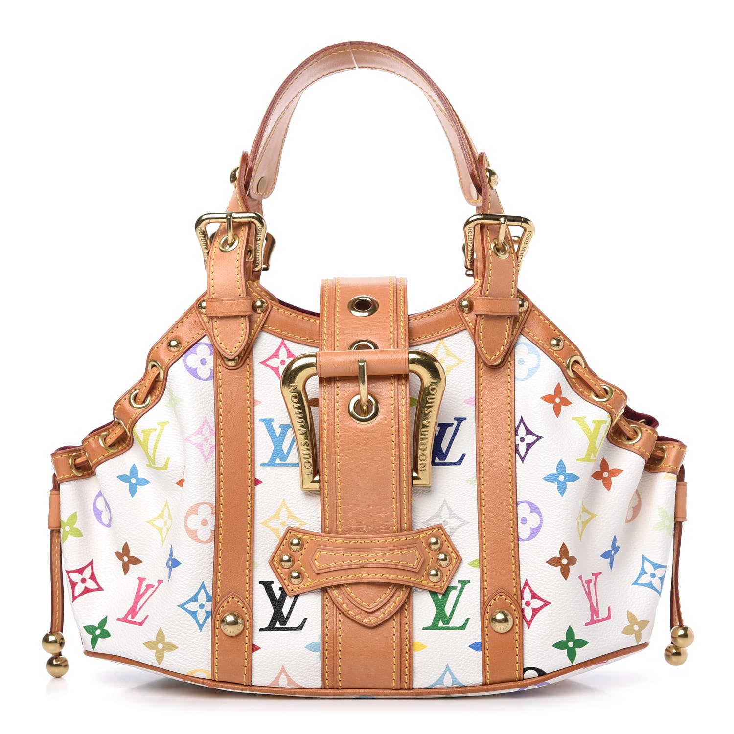 Louis Vuitton Monogram Multicolor Theda GM White 1 of 9