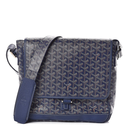 Goyard Chevron Grand Blue MM Marine 1 of 9