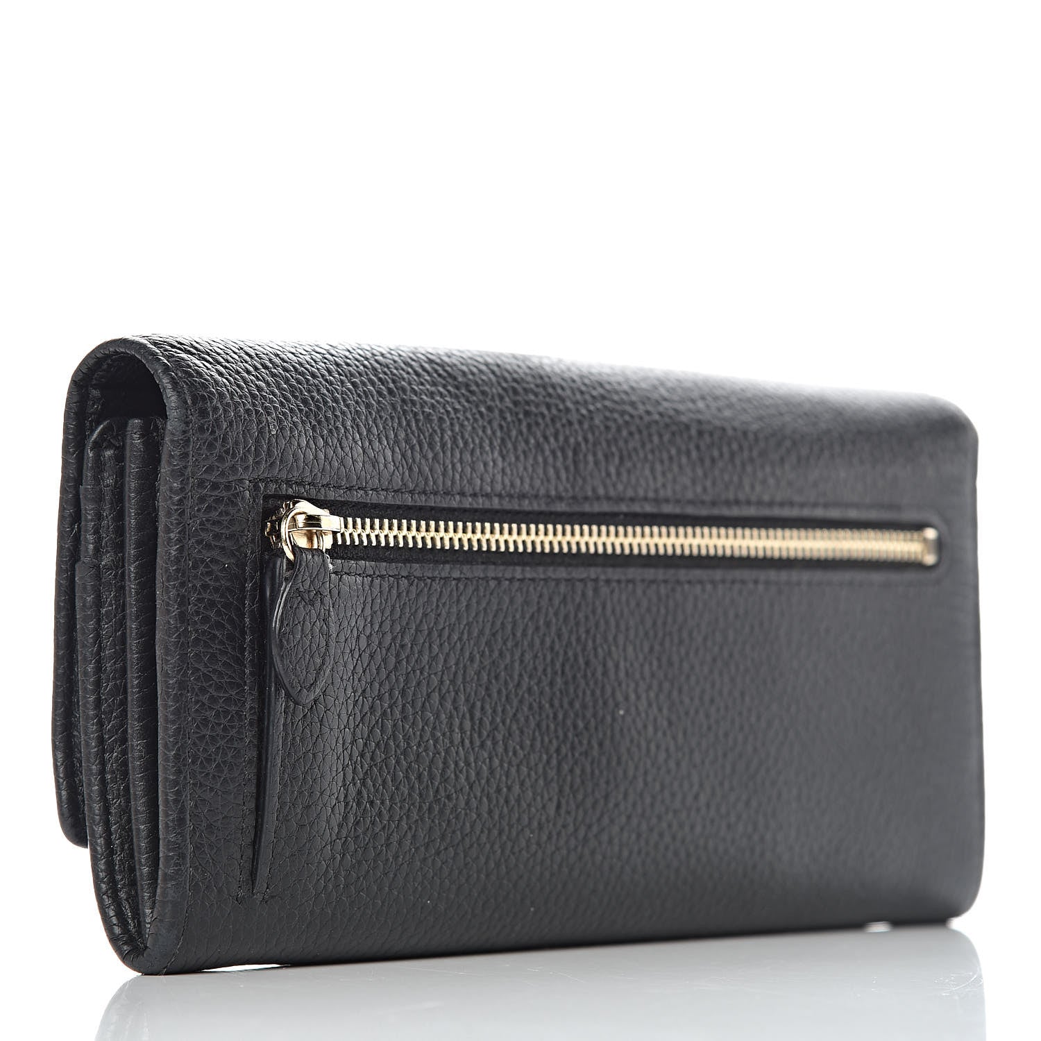 Mulberry Classic Grain Small Tree Continental Wallet Black 3 of 14