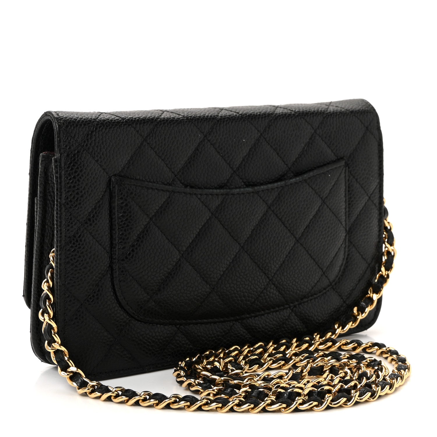 Chanel Caviar Quilted Wallet on Chain WOC Black 3 of 11