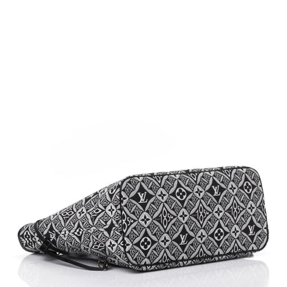 Louis Vuitton Jacquard Since 1854 Neverfull MM Grey 3 of 4