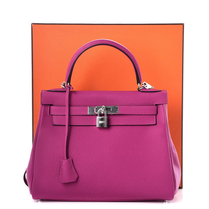 Hermes Togo Kelly Retourne 28 Rose Pourpre 38 of 38