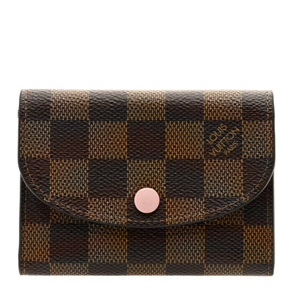 Louis Vuitton Damier Ebene Rosalie Coin Purse Rose Ballerine 1 of 6