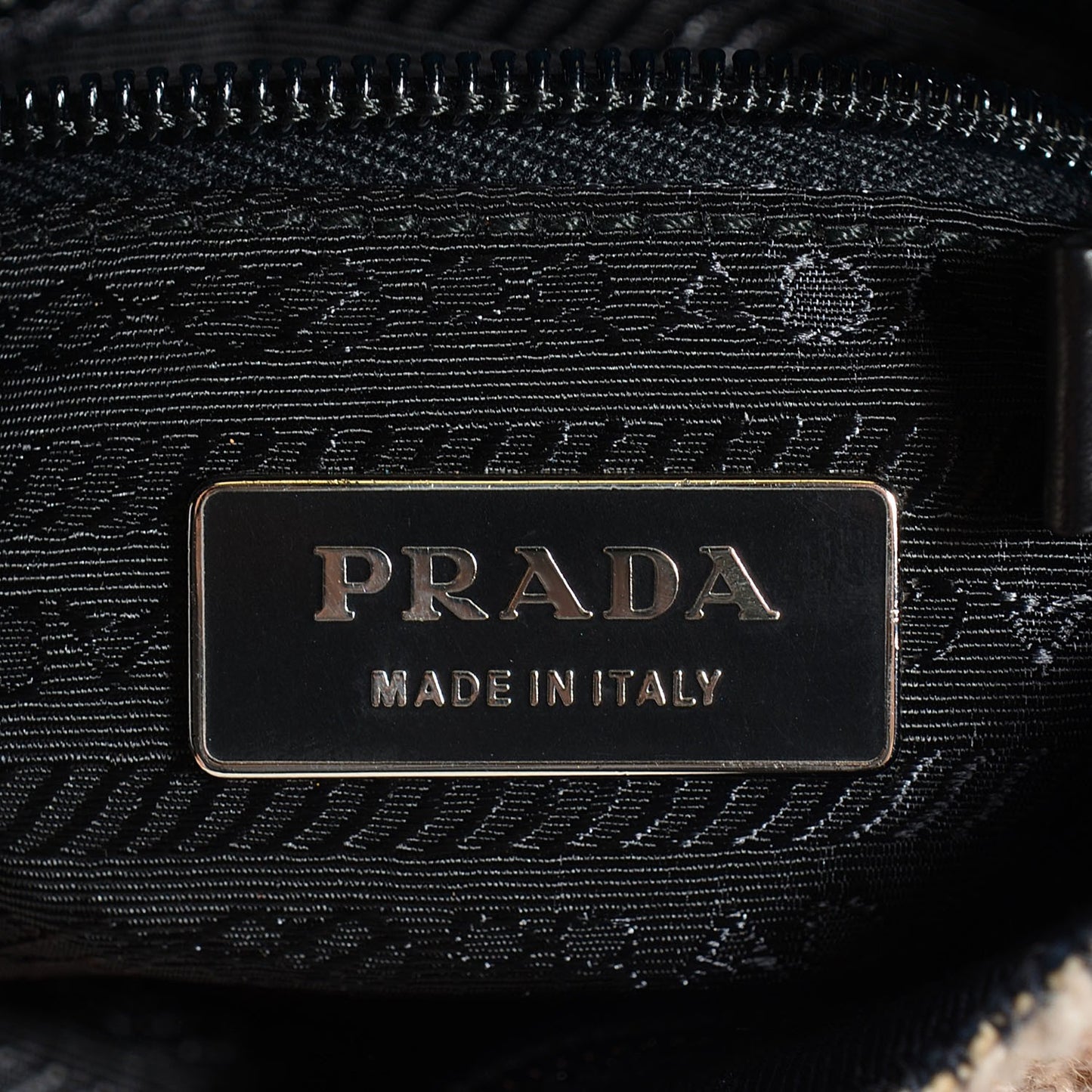 Tweed Vitello Flat Tote Bag