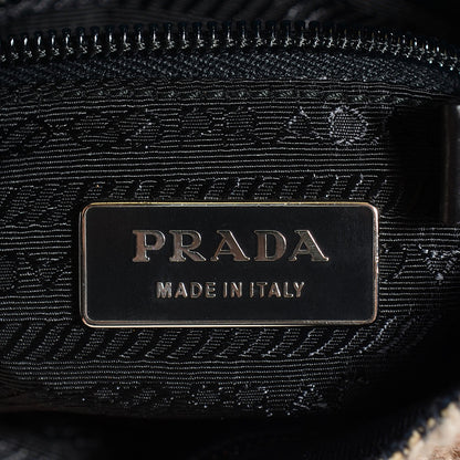 Prada Tweed Vitello Flat Tote Bag 7 of 8