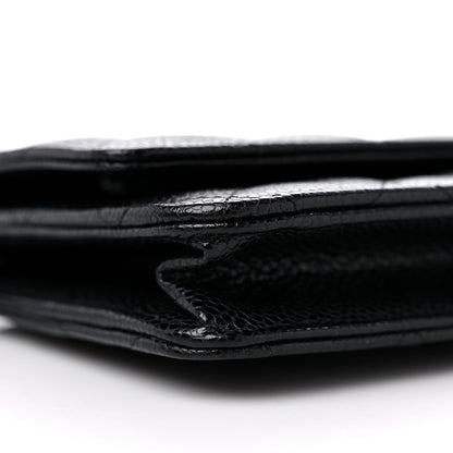 Chanel Caviar Quilted Wallet on Chain WOC Black 9 of 11