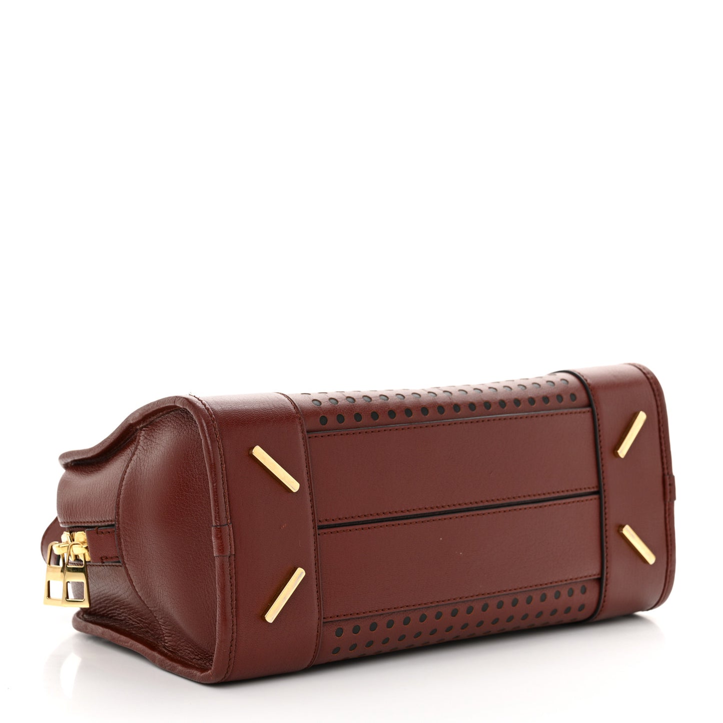 Calfskin Perforated Amazona 28 Berry