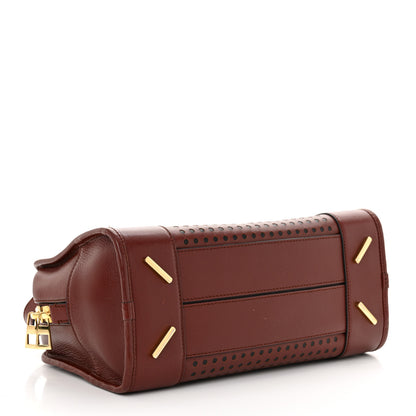 Loewe Calfskin Perforated Amazona 28 Berry 4 of 11