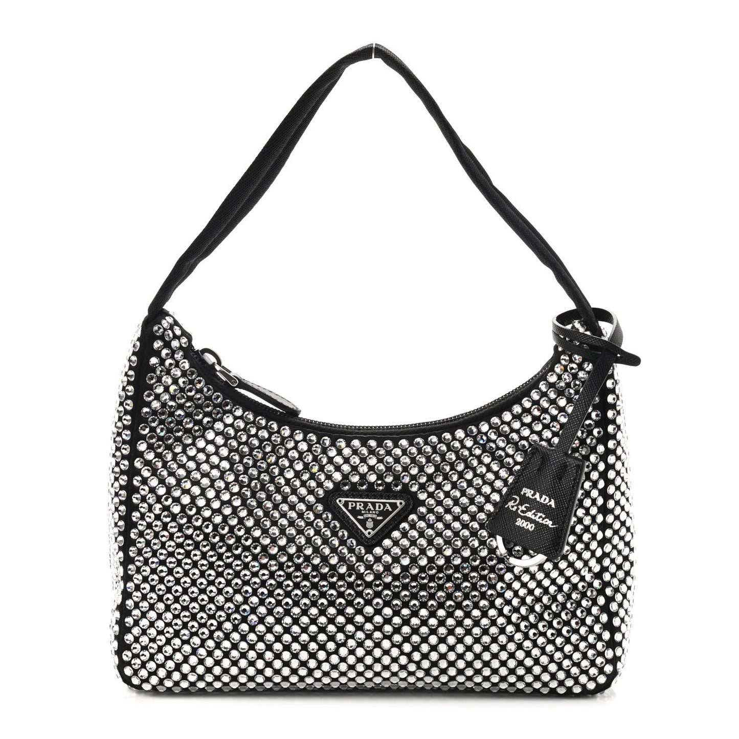 Satin Crystal Mini Re-Edition 2000 Bag Cristal