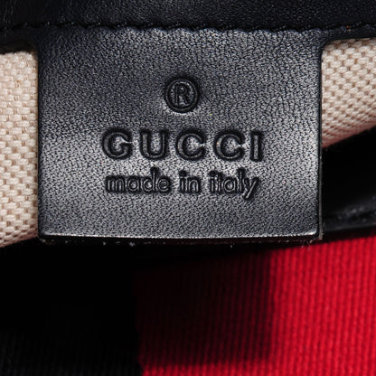 Gucci Monogram Selleria Calfskin Vintage Web Medium Boston Beige Blue 7 of 8