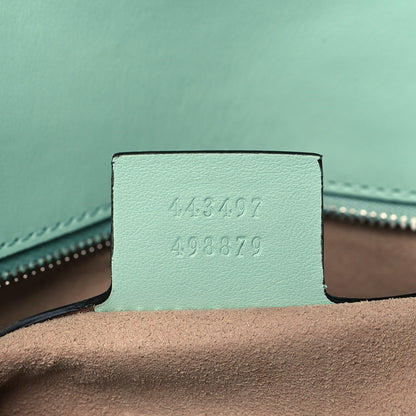 Gucci Calfskin Matelasse Small GG Marmont Shoulder Bag Water Green 7 of 11